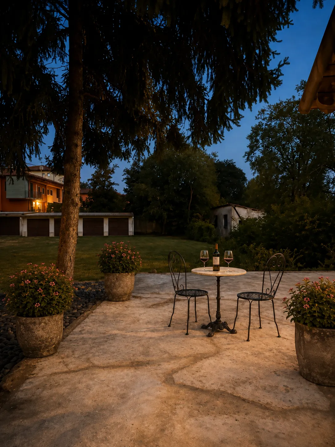 Il giardino della villa